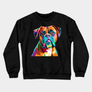 Boxer Pop Art - Dog Lover Gifts Crewneck Sweatshirt